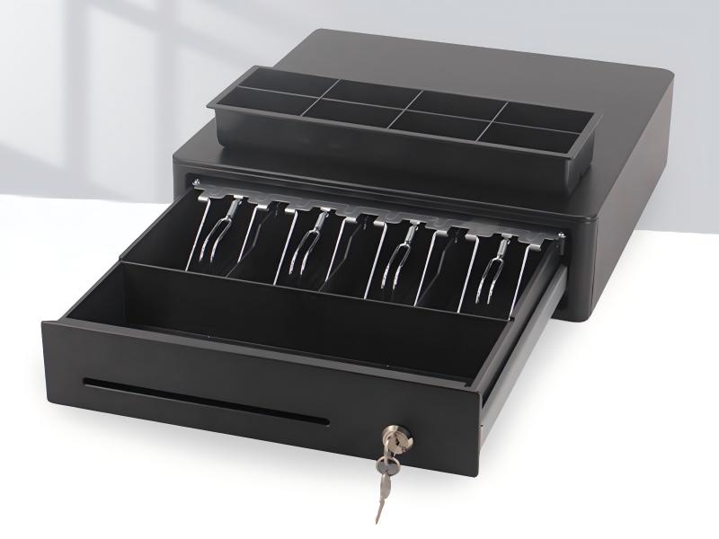 HER 350 All Metal Mini Cash Drawer with Metal Tray